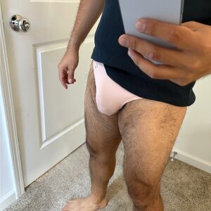 Men's Stretch Brief in Soft Pink - Supportive Everyday Underwear